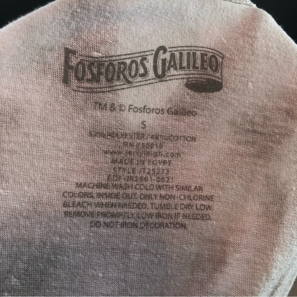 Fosforos Galileo Sugar Skull Short Sleeve Graphic T-Shirt S - Picture 7 of 7